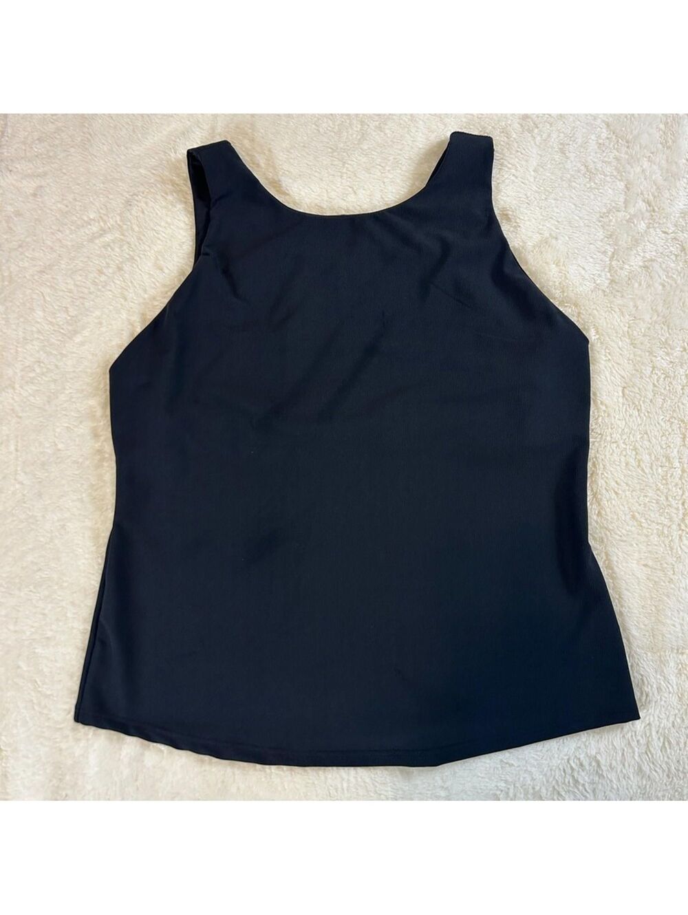 32 Degrees Cool Women’s Black Fitted Bra Tank Top  XXL Built In Bra Sleeveless